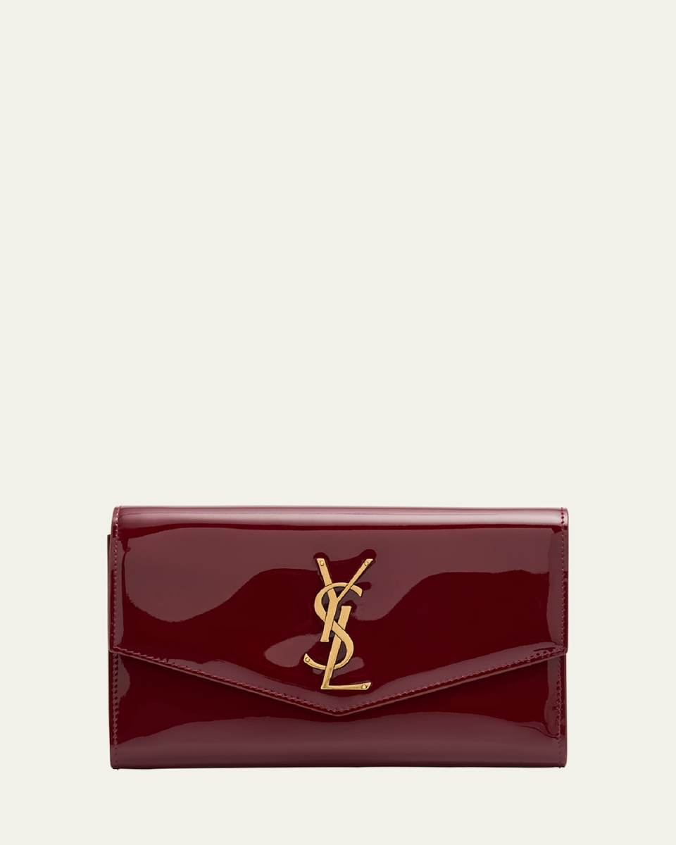YSL Wallet on Chain in Patent Leather